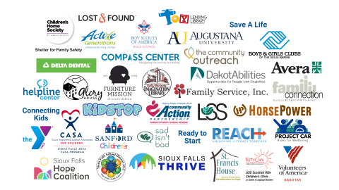 Logos for each of the Sioux Empire United Way funded agencies