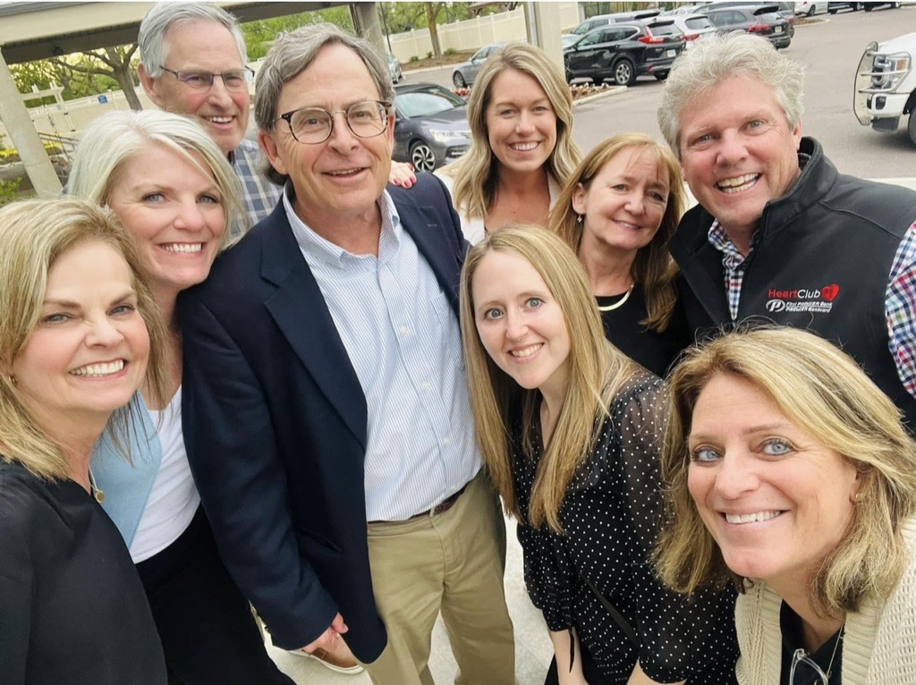 Lisa Romkema, SEUW Staff, and volunteers at Jay Powell's retirement party.