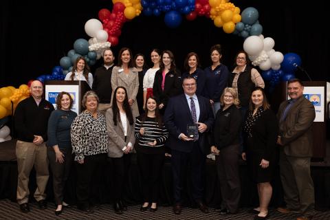 A photo of the Business of the Year Award recipients