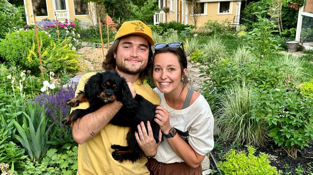 Sioux Empire United Way Campaign Director Taryn Latza with Husband and Dog